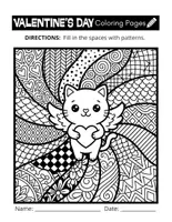 Vorschau - Arbeitsblätter - Valentine’s Day Coloring Pages Activities | Mindfulnes Art - Seite 1