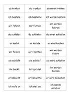 Vorschau - Spiele - Präsens sucht Futur - Legespiel - Seite 1