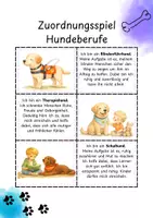 Vorschau - Spiele - Lesespiel Zuordnungsspiel Hundeberufe Berufshunde Memorie - Seite 2