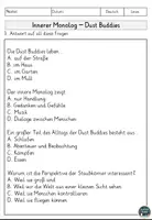 Vorschau - Arbeitsblätter - Innerer Monolog – Dust Buddies | Lesetext & Leseverstehen - Seite 3