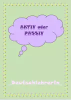 Vorschau - Arbeitsblätter - Aktiv oder Passiv - Deckblatt