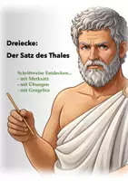 Vorschau - Präsentationen/Tafelbilder - Satz des Thales: Eine Präsentation Schritt für Schritt (+Übungen) - Deckblatt