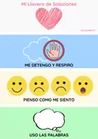 Vista previa - Refuerzo / NEE / Materiales de apoyo - Llavero de Resolución de Conflictos - página 1