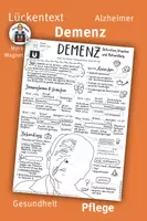 Vorschau - Arbeitsblätter - Lückentext: Demenz – Definition, Ursachen & Behandlung - Deckblatt