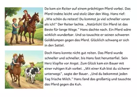 Vorschau - Mal- und Bastelvorlagen - Hans im Glück - Ein Märchen zum Lesen und Ausmalen (+ Fragen + Präsentation) - Seite 3