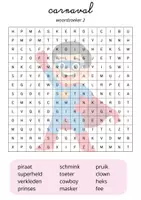 Voorbeeld - woordzoeker carnaval - Pagina 2