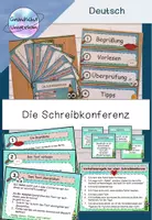 Vorschau - Präsentationen/Tafelbilder - Schreibkonferenz- Tafelmaterial und Aufgabenkarten - Deckblatt