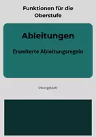 Vorschau - Arbeitsblätter - Ableitungen – Produkt-, Kettenregel üben - Deckblatt