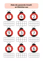 Vorschau - Arbeitsblätter - Arbeitsblätter Mathe 1. Klasse: Zahlenraum 10, Ostern Lernblätter Vorschule, Mengen & Zahlen bis 10 - Seite 3
