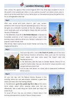 Vorschau - Text - Writing an itinerary (Modelltexte, Reflexion, Feedbackbogen) - Deckblatt