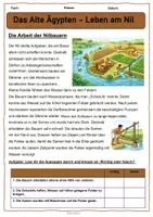 Vorschau - Arbeitsblätter - Bauern im Alten Ägypten - Lesen und Verstehen - Seite 1