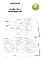 Vorschau - Unterrichtsreihen - Deutschlands Alpenregionen (Arbeitshefte) - Deckblatt