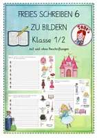 Vorschau - Arbeitsblätter - Freies Schreiben 6 (1./2. Klasse) - Deckblatt