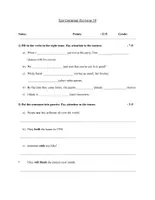 Vorschau - Arbeitsblätter - Grammar Revision Test 10 - Deckblatt