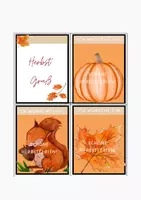 Vorschau - Bildkarten - Herbstferien Gruß - Seite 1