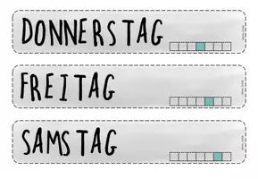 Vorschau - Bildkarten - Die Wochentage_ Bildkarten für die Grundschule - Seite 2