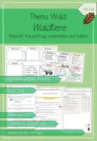 Vorschau - Unterrichtsreihen - Wald - Waldtiere - Vortrag/ Referat halten - Deckblatt