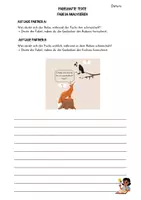Vorschau - Arbeitsblätter - Rabe und Fuchs 🦊 - FABEL - Arbeitsblätter + Lösungen - Seite 3