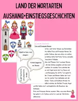 Vorschau - Anderer Materialtyp - Land der Wortarten - Aushang und Einstiegsgeschichten - Deckblatt