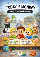 Vorschau - Arbeitsblätter - TODAY IS MONDAY STORYTIME WORKSHEETS COLLECTION – CLASSIC ENGLISH STORIES - Seite 1