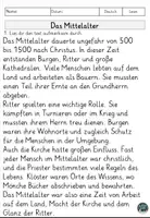 Vorschau - Arbeitsblätter - Das Mittelalter – Von Wappen bis zur Frühen Neuzeit Lesen und Verstehen Arbeitsblätter mit Lesetext - Seite 2