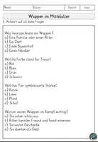 Vorschau - Arbeitsblätter - Wappen im Mittelalter – Arbeitsblätter mit Lesetext & Leseverstehen - Seite 3