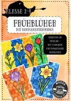 Vorschau - Mal- und Bastelvorlagen - Frühblüher mit Komplementärfarben - Kunst für die Klassen 2-4 - Seite 1