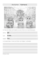 Vorschau - Spiele - Materialpaket "Karneval" - LRS, Vertretung, kreatives Schreiben, Klasse 5-8 - Seite 3