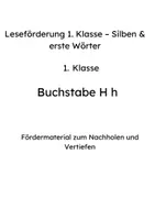 Vorschau - Arbeitsblätter - Leseförderung 1. Klasse – Buchstabe H; h - Seite 1