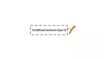 Vorschau - Präsentationen/Tafelbilder - Conditional sentences type 2 - Deckblatt