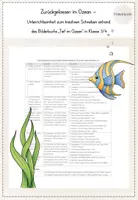 Vorschau - Stundenentwürfe - Zurückgelassen im Ozean - Unterrichtseinheit Klasse 3/4 - Deckblatt