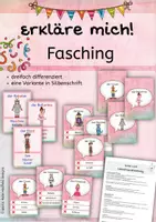 Vorschau - Spiele - Wörter erklären - Kostüme, Fasching, Karneval - Erkläre mich! - Deckblatt