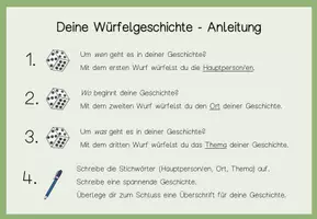 Vorschau - Arbeitsblätter - Würfelgeschichte Ostern - Seite 1