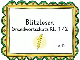 Vorschau - Fördermaterial/Inklusion - Blitzlesen Grundwortschatz A-D Klasse 1/2 - Seite 2