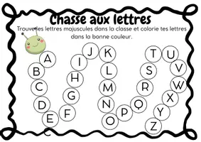 Aperçu - Jeux - La chasse aux lettres - Page de couverture