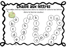 Aperçu - Jeux - La chasse aux lettres - Page 1