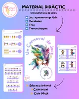 Vista previa - Refuerzo / NEE / Materiales de apoyo - Un Carnaval de jocs🩷🎭 - Portada