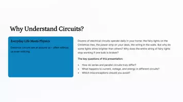 Vorschau - Präsentationen/Tafelbilder - Series and Parallel Circuits Explained – Bilingualer Mathe-Unterricht Präsentation - Seite 2