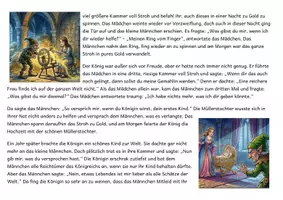 Vorschau - Mal- und Bastelvorlagen - Märchen zum Lesen und Ausmalen - Rumpelstilzchen (+ Fragen +Präsentation ) - Seite 3