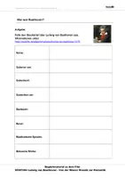 Vorschau - Arbeitsblätter - Beethoven - Arbeitsblätter mit Lösungen PDF - Seite 1
