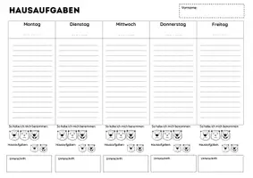Vorschau - Poster - Biber Klasse - Hausaufgabenplaner und Benimmsystem - Deckblatt