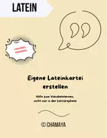 Vorschau - Poster - Latein lernen mit Karteikarten (Lateinkartei) - Deckblatt