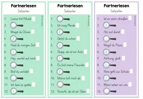 Vorschau - Spiele - Partnerlesen: Satzschlusszeichen (Kl. 2) - Seite 3