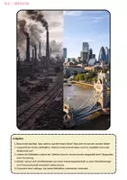 Vorschau - Arbeitsblätter - Großbritannien - Wirtschaft - Industrialisierung - Dienstleistung -Erfindungen - Arbeitsblätter mit Lösungen (Klasse 8 9 10) - Deckblatt