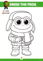 anteprima - Esercizi - DRESS THE FROG - STORYTIME WHORKSHEETS COLLECTION - Pagina 3