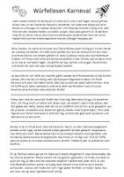 Vorschau - Arbeitsblätter - Würfellesen Karneval - Seite 1
