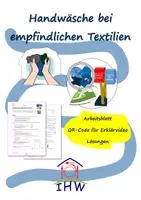 Vorschau - Arbeitsblätter - Handwäsche bei empfindlichen Textilien - Arbeitsblatt mit Erklärvideo - Deckblatt