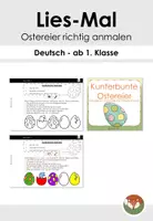 Vorschau - Arbeitsblätter - Lies-Mal! - Ostereier anmalen nach Anleitung - Deckblatt