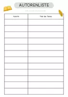 Vorschau - Arbeitsblätter - Autoren- und Moderationsliste für die Autorenrunde - Seite 2