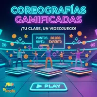 Vista previa - Unidades / Secuencias / Situaciones de Aprendizaje - Coreografías gamificadas: ¡Tus bailes como un videojuego! - Portada